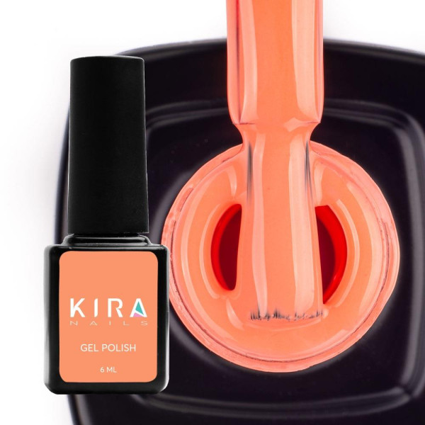 Гель-лак Kira Nails №020 (рожево-персиковий, емаль), 6 мл