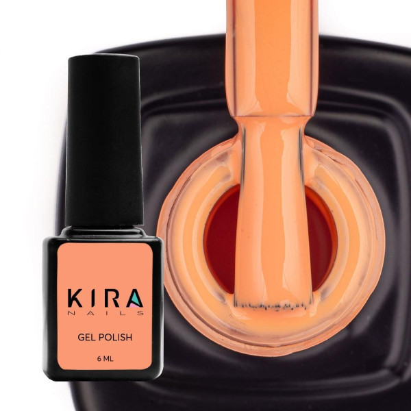 Гель-лак Kira Nails №022 (пастельно-оранжевый, эмаль), 6 мл
