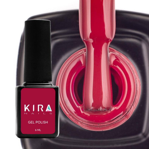 Гель-лак Kira Nails №040 (темно-красный, эмаль), 6 мл