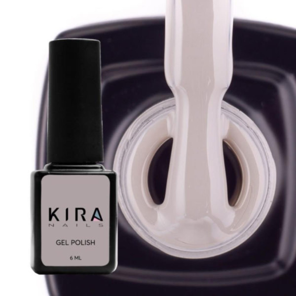 Гель-лак Kira Nails №066 (светло-серый, эмаль), 6 мл