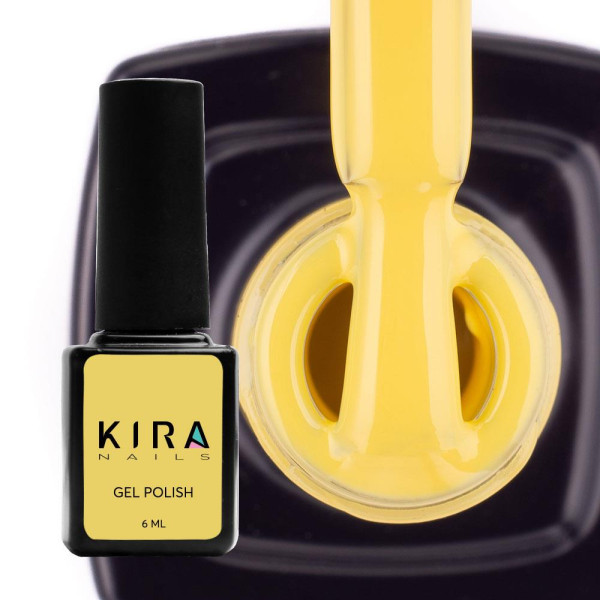Гель-лак Kira Nails №073 (светло-желтый, эмаль), 6 мл