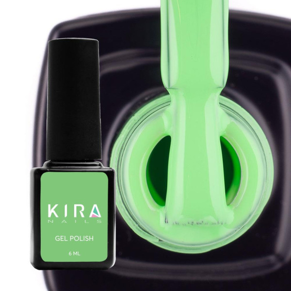 Гель-лак Kira Nails №077 (салатовый, эмаль), 6 мл