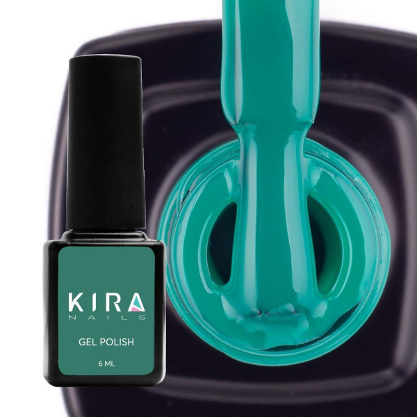 Гель-лак Kira Nails №078 (зеленый, эмаль), 6 мл