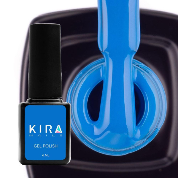 Гель-лак Kira Nails №081 (блакитний, емаль), 6 мл