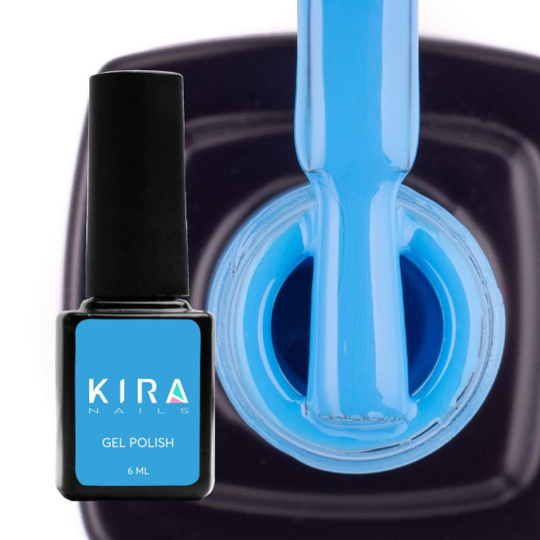 Гель-лак Kira Nails №082 (блакитний, емаль), 6 мл