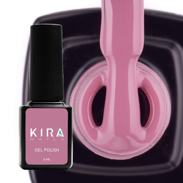 Гель-лак Kira Nails №092 (темно-сиреневый, эмаль), 6 мл