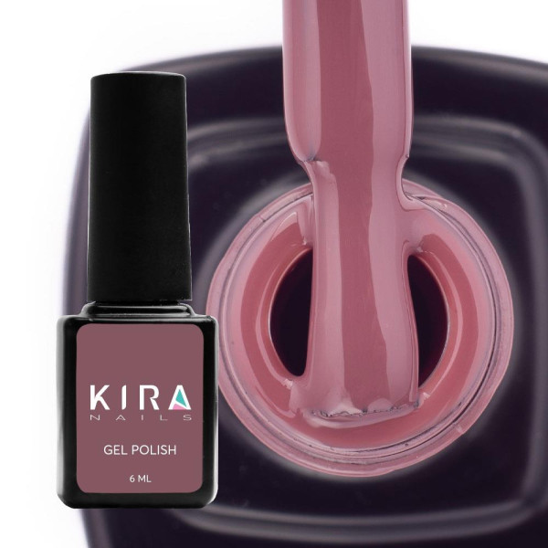 Гель-лак Kira Nails №120 (красно-коричневый, эмаль), 6 мл