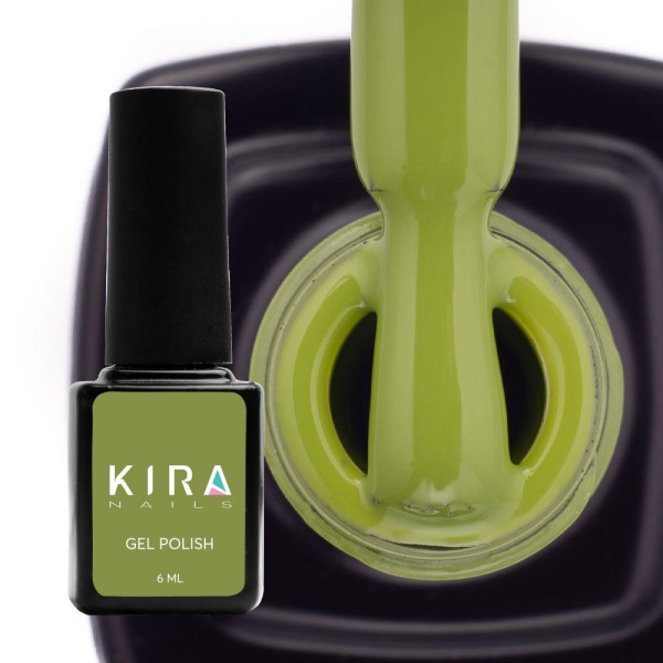 Гель-лак Kira Nails №127 (хакі, емаль), 6 мл