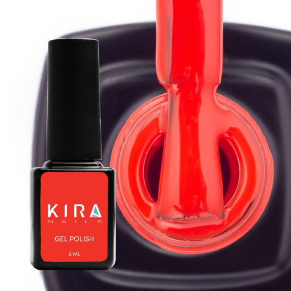 Гель-лак Kira Nails №143 (темно-морковный, эмаль), 6 мл