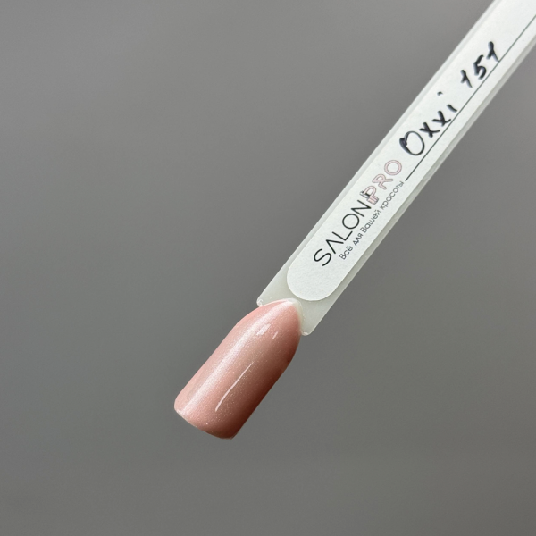Гель-лак OXXI Professional №151, нежный розово-персиковый с микроблеском, 10 мл
