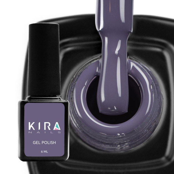 Гель-лак Kira Nails №159 (приглушенный серо-фиолетовый, эмаль), 6 мл