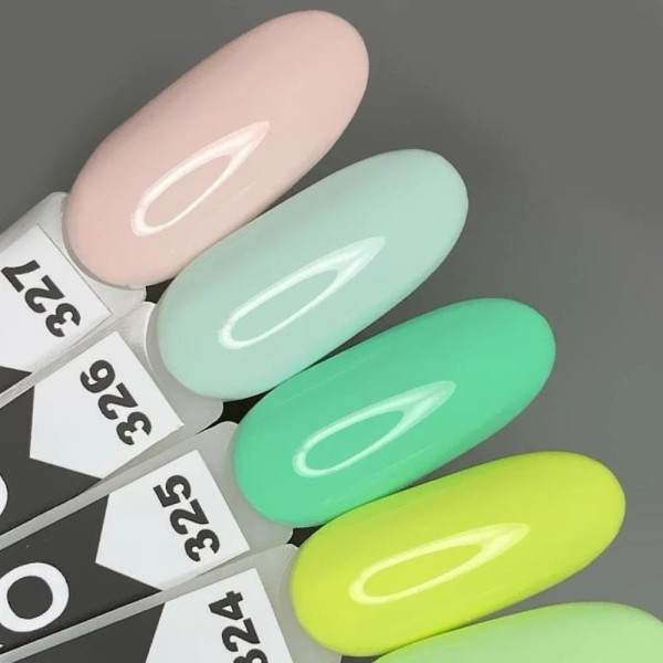 Гель-лак Oxxi Professional №325, ніжний молочно-зелений, 10 мл