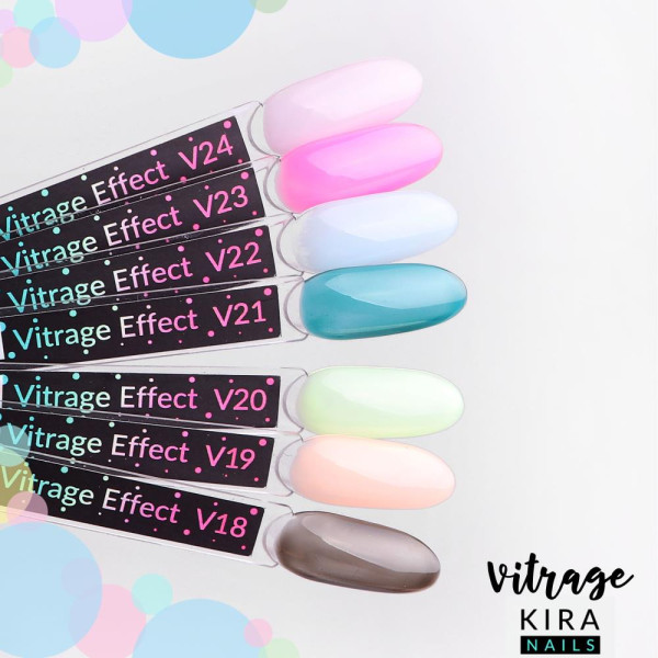 Гель-лак Kira Nails Vitrage №V21 (морская волна, витражный), 6 мл