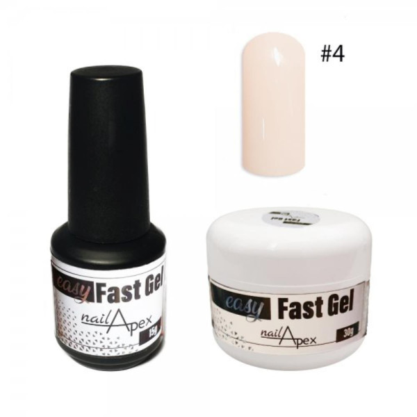 Nailapex Easy Fast Gel № 04 - рідкий гель (щільна пастель), 15 мл