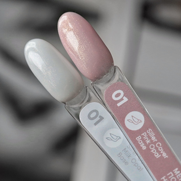 База камуфлирующая Siller Cover Base Opal Milk молочная с микроблеском, 8 мл