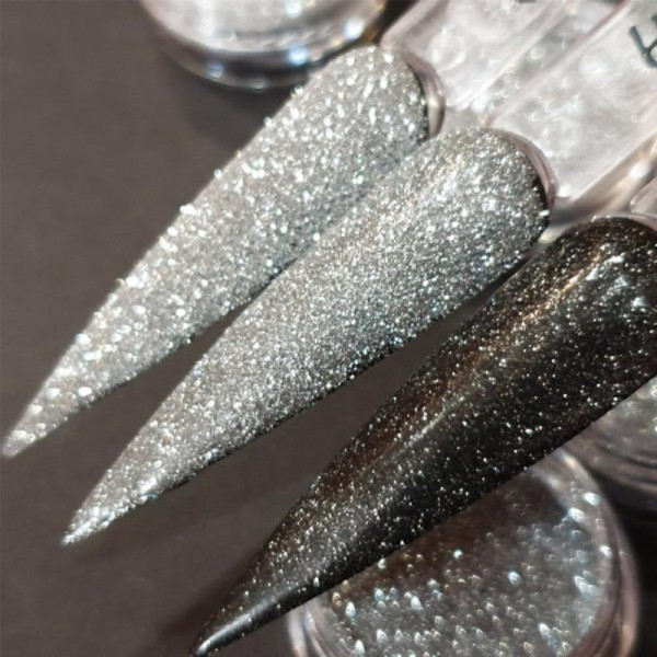 Светоотражающий блеск для ногтей Nailapex SO01 (серебро)