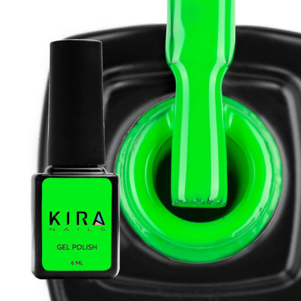 Гель-лак Kira Nails №184 (конфетно-зеленый, эмаль), 6 мл