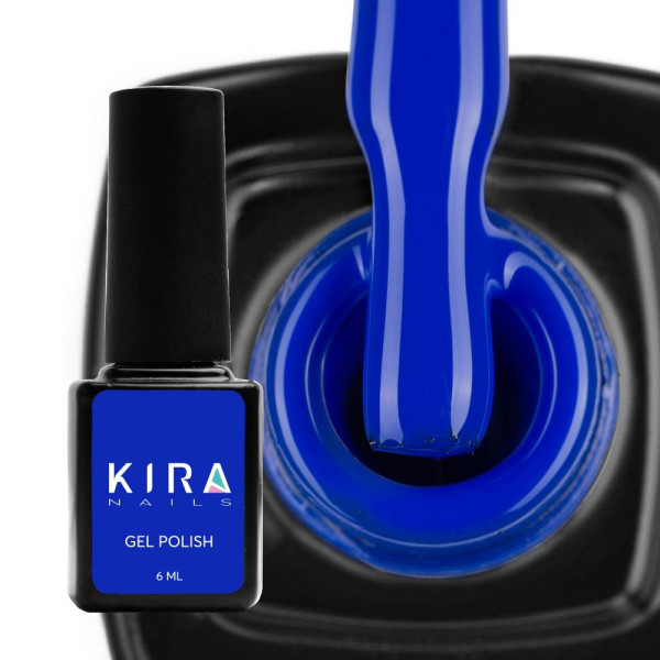 Гель-лак Kira Nails №188 (темный синий, эмаль), 6 мл