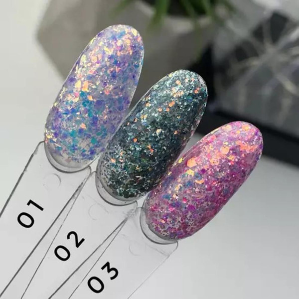 Global Fashion Solid Sequins Color Gel №08 - декоративний гель для дизайну, 5 г
