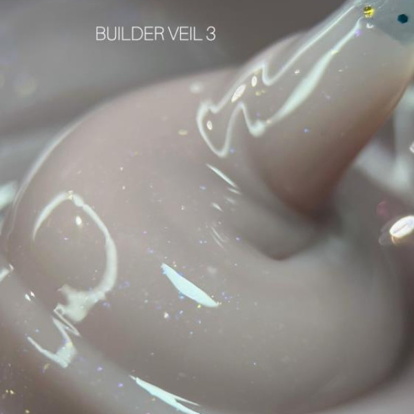SAGA Professional Builder Gel Veil № 03 Shimmer - гель для наращиванния, бежевый с шиммером, 30 мл