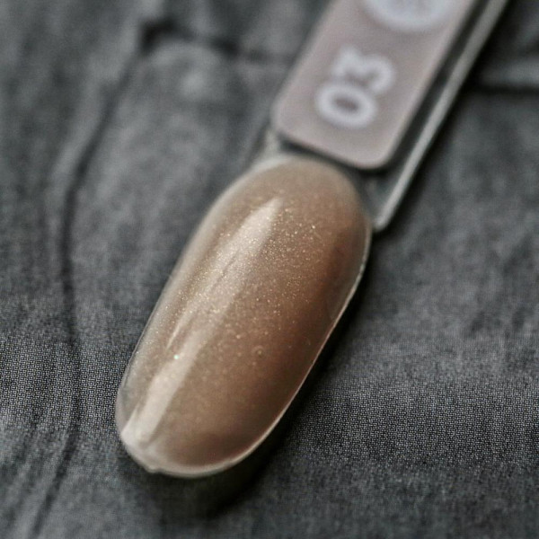 Siller Poly Gel With Glitter № 3 - полигель с глиттером (золотой песок), 30 мл