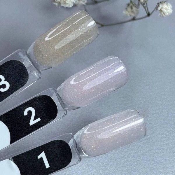 Siller Poly Gel With Glitter № 3 - полигель с глиттером (золотой песок), 30 мл