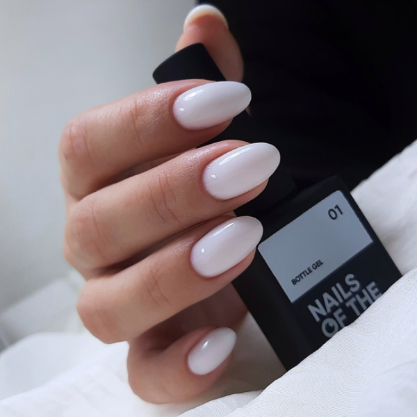 NAILSOFTHEDAY Bottle Gel №01 - сверхпрочный гель (молочно-белый), 10 мл