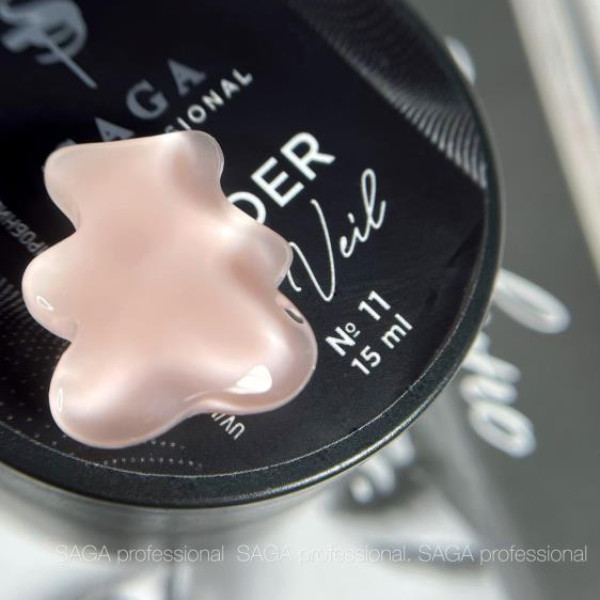 SAGA Professional Builder Gel Veil № 11 - гель для нарощування, 30 мл
