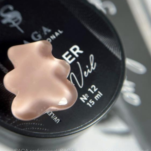 SAGA Professional Builder Gel Veil № 12 - гель для наращиванния, 30 мл