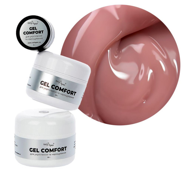 Nailapex Comfort Gel №06 - гель моделюючий без опилу, натуральний, 50 г