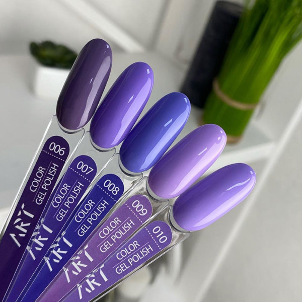 Гель-лак ART Gel Polish №009, лавандовый, 6 мл