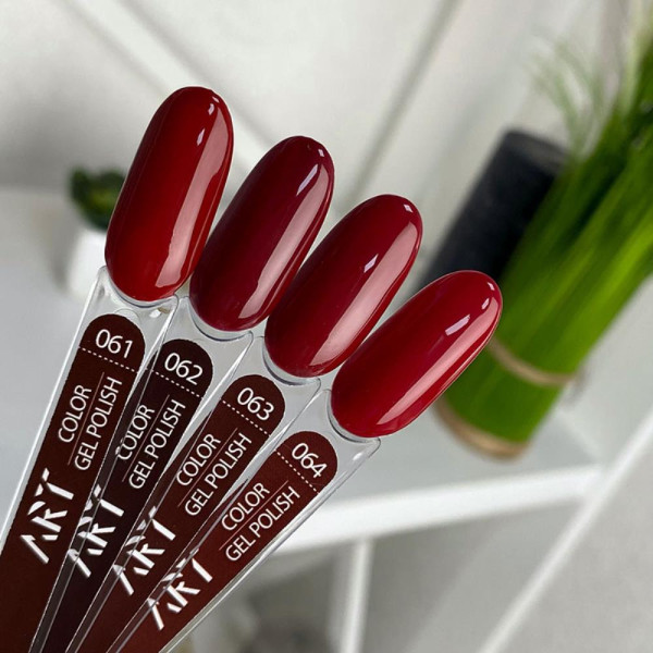 Гель-лак ART Gel Polish №063, глибокий гранатовий, 6 мл