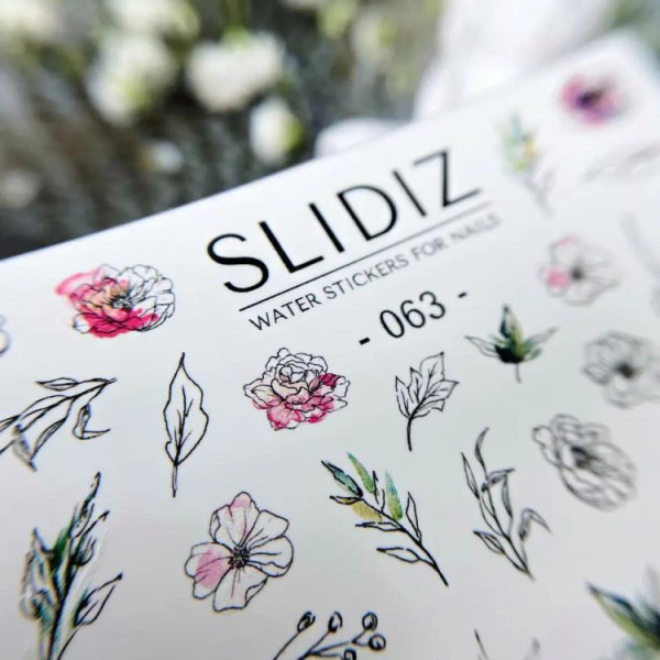 Слайдер-дизайн SLIDIZ №063, цветы, веточки