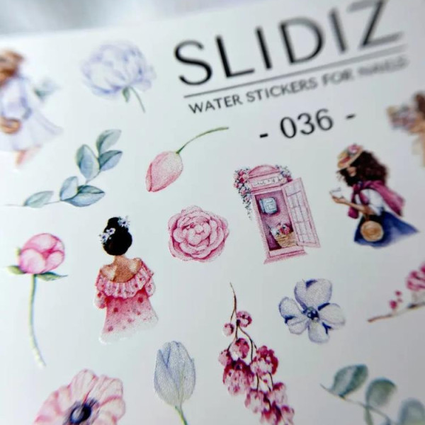Слайдер-дизайн SLIDIZ №036, дівчинки, квіти