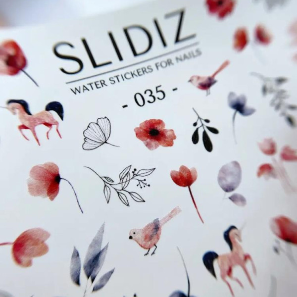 Слайдер-дизайн SLIDIZ №035, цветы, веточки