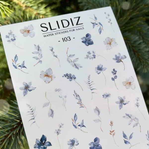 Слайдер-дизайн SLIDIZ №103, цветы, веточки