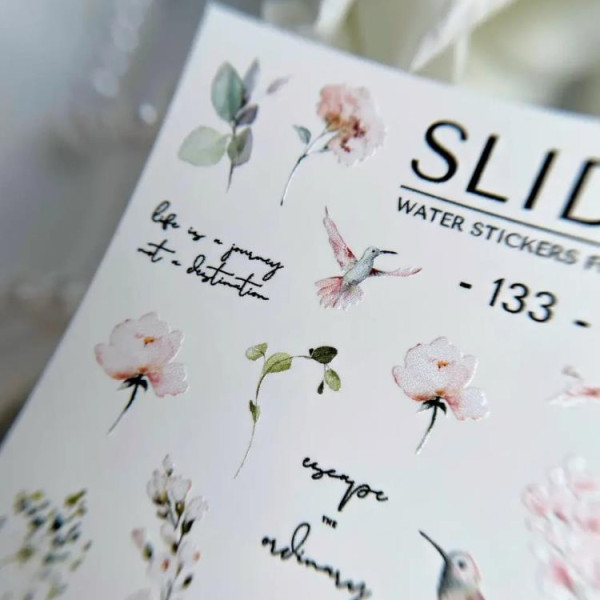 Слайдер-дизайн SLIDIZ №133, цветы, веточки