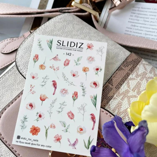 Слайдер-дизайн SLIDIZ №142, цветы, веточки