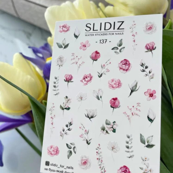 Слайдер-дизайн SLIDIZ №137, цветы, веточки