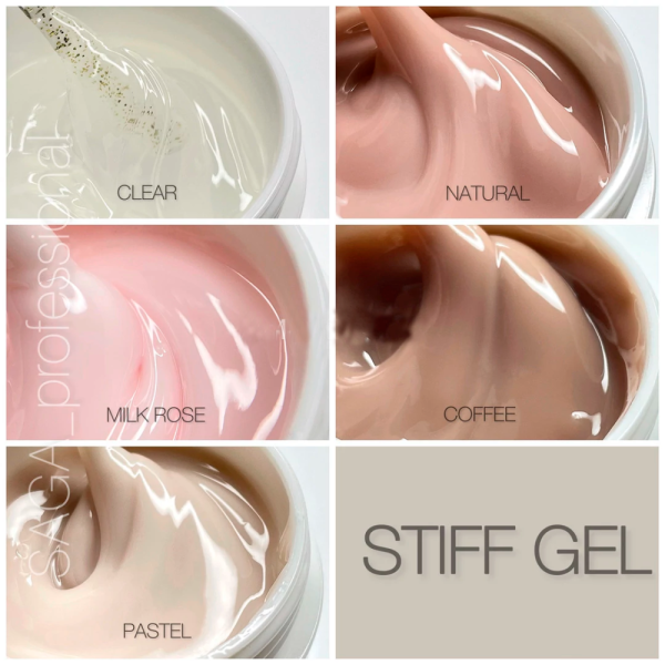 SAGA Professional STIFF Gel № 05 Coffee - гель желе, молочна кава, 13 мл