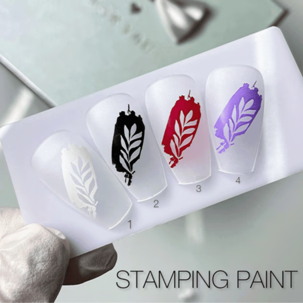 Лак-фарба для стемпінгу Saga Professional Stamping Paint №003 - червона, 8 мл