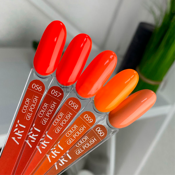 Гель-лак ART Gel Polish №058, помаранчевий, 6 мл