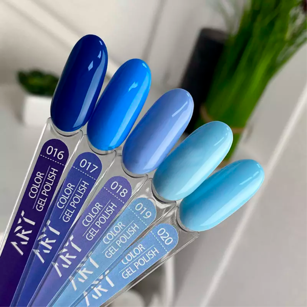 Гель-лак ART Gel Polish №019, світло-бірюзовий, 6 мл