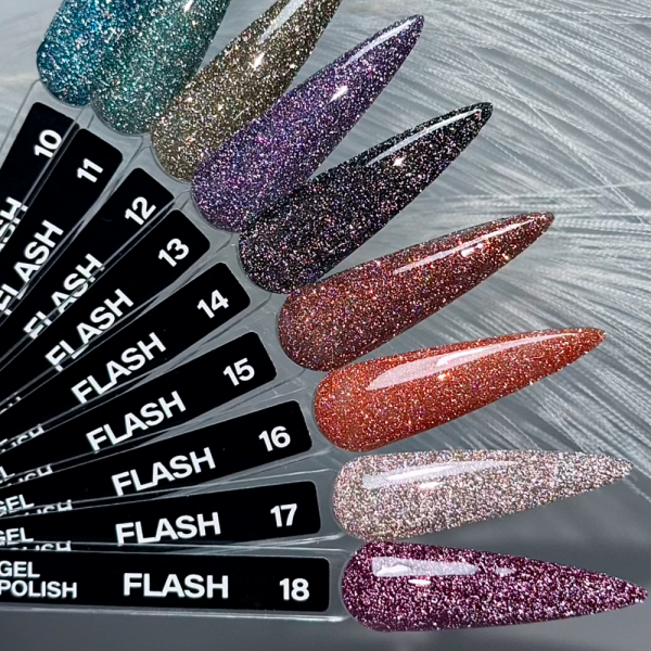 DIS Flash №14 - світловідбивний гель-лак, 7.5 мл