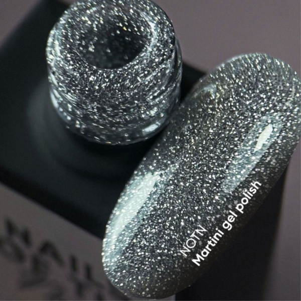 Гель-лак светоотражающий NAILSOFTHEDAY №024 Martini, серебро, 10 мл