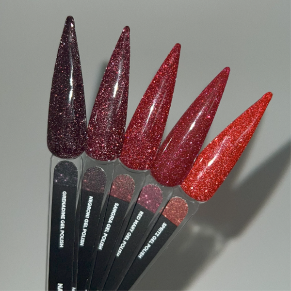 Гель-лак светоотражающий NAILSOFTHEDAY №168 Red Mary, красный, 10 мл