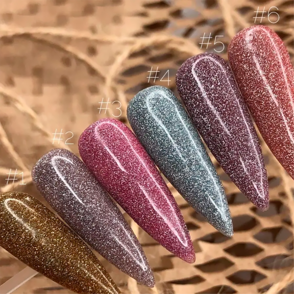 Гель-лак светоотражающий Crooz Crystal Gel Polish №06, темно-персиковый, 8 мл