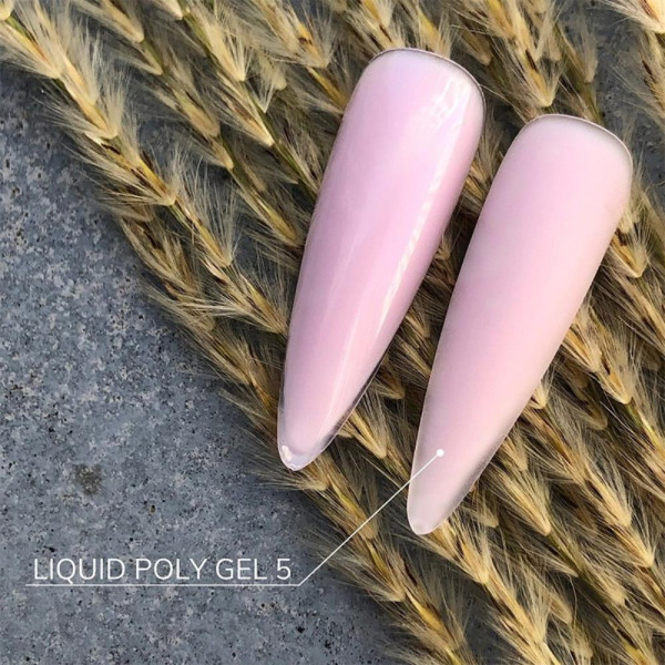 Crooz Liquid Polygel №05 - рідкий полігель, біло-ліловий, 15 мл