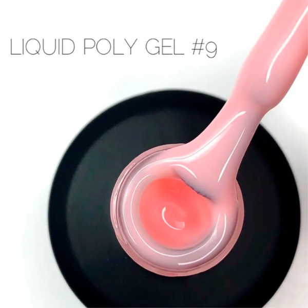 Crooz Liquid Polygel №09 - рідкий полігель, персиково-рожевий, 15 мл