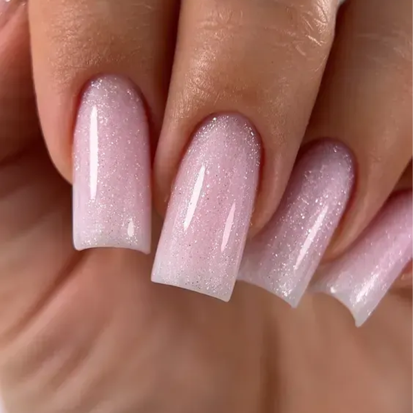 Crooz Shimmer Liquid Polygel №021 - рідкий полігель із шиммером, світло-рожевий, 15 мл
